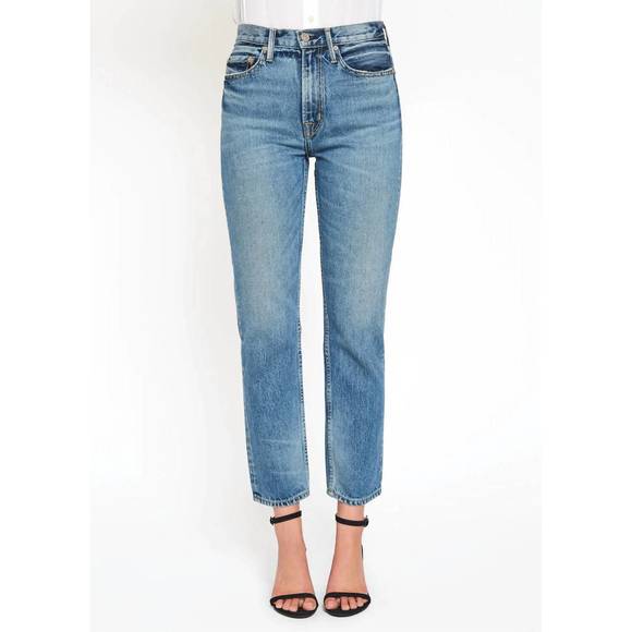 NEW NOEND claude straight jean in hand-sanded blue - Picture 1 of 6